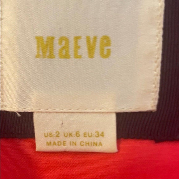 Anthropologie, Maeve —Sleeveless Tomato Red Sailboat Print Dress -Size 2 - Picture 9 of 11